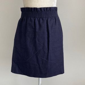 J. Crew Factory Iconic Navy Skirt w/ Wide Elastic Waistband and Pockets